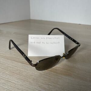 Vintage Persol 2060-S 618/47 Sunglasses FRAMES ONLY Brown 52-18-135 Italy READ